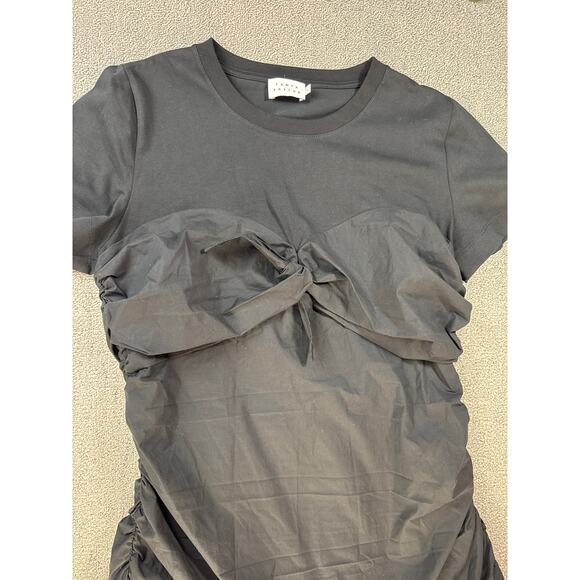 Tanya Taylor Dress Peyton Knot Mini Retro Black Size XL - Picture 9 of 15